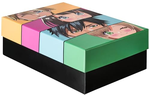 FALKEN MangaBox mit Deckel 120 mm hoch DIN A4+ Made in Germany | Geschenkbox Ideal für Erinnerungen Fotos Sammlungen Bilder Basteleien Aufbewahrungsbox Schachtel Allzweckbox