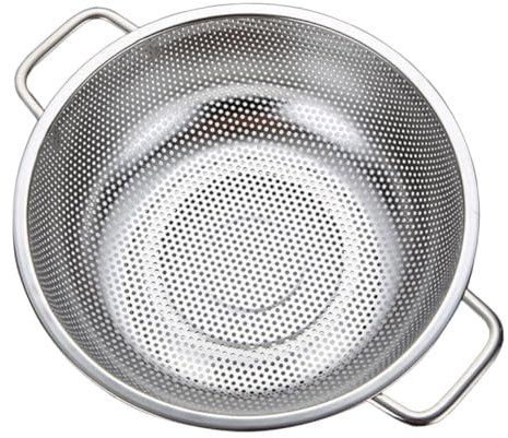 Cabilock Scolapasta in Acciaio Inox con Manico Scolapasta per Frutta E Verdura Capacità