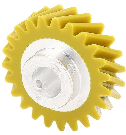 Grcfumo Mixer Worm Gear, Stainless Steel Yellow Mixer Worm Gear, Worm Gear Replacement Part for 4162897 W10112253, 5K45SS, 5K5SS, 5KPM5 Mixers