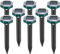 Ahuyentador de topos solar mejorado, 8 unidades, ahuyentador de topos solar, ultrasónico, resistente al agua, para ahuyentar a los ratones, gopher, serpent (8)