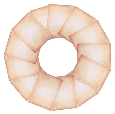 AUTSUPPL 100pcs Vintage Double-Sided Parchment Paper for Writing and Printing Sturdy Antique Scrapbook Craft Sheets for Invitations Certificates DIY Letter Stationery