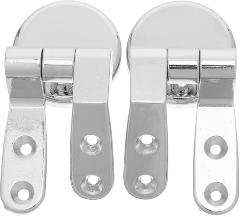 Uonlytech Cerniera per Coperchio Wc in Lega di Zinco Resistente, Set 2 Pezzi Accessori di Fissaggio, Compatibile la Maggior Parte dei Sedili del Water, Facile Installazione per Bagno