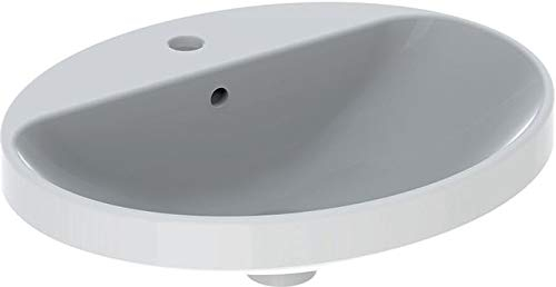 Geberit Einbauwaschtisch VariForm 55x45cm, m HLB, m ÜL, ov., we. K-Tect