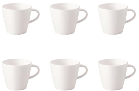 Villeroy & Boch Manufacture Rock Blanc 6er Set Espressoobertasse weiß D. 6.5cm