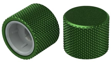 GLORIOUS Rotary Knob für GMMK PRO & Numpads, Aluminium in Forest Green | Griffige abgewinkelte Rillen, Endloser Bildlauf, Einfache werkzeuglose Montage, Steuert Lautstärke & Stummschaltung am PC
