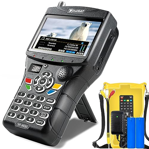 VF9930 Misuratore Di Campo Con Batteria 5000mAh, Misuratore Segnale Digitale Terrestre Supporta DVB-S2/S/S2X/T2/T/C, Misuratore Di Campo TV E Sat T2 Rilevatori Di Satellite H.264/265