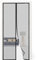 CWEEN CLU Moustiquaire Porte Magnétique 120x220 cm, Rideau Anti Moustique, Aucun Perçage n'est Nécessaire - Noir