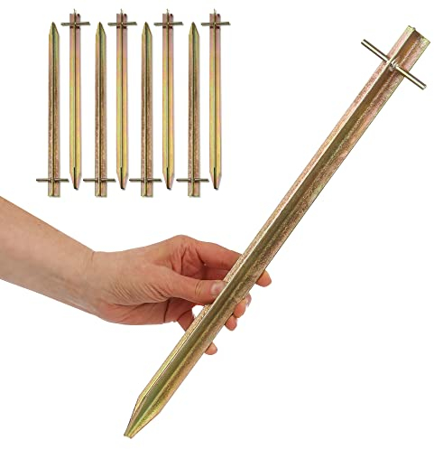 your GEAR 8 x Zelthering TX 400 T-Profil Hering Set aus Stahl 400 x 65/25 x 20mm