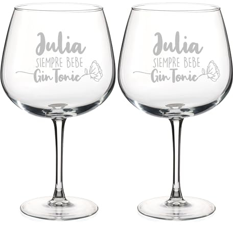 Wanapix | Pack 2 Copas de Gin Tonic Personalizadas para Fiestas