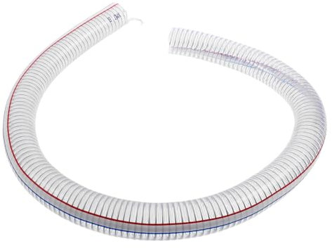 HOMSFOU Transparentes Stahlrohr Pvc-schläuche Hydraulikschlauch 1 1/4 Schlauch Vinylschlauch Pvc-rohr Unterdruckschlauch Flexibles Abflussrohr Bewässerungsrohr Klimaanlage Stahldraht