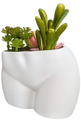 Sukkulenten-Über, Körpertöpfe für Pflanzen Stumpfförmige kleine Blumentöpfe | Ästhetischer Butt--, Sukkulenten-Bonsai-Halter für Zuhause, Büros, Desktop-Dekoration