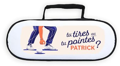 JIMPOSEMONSTYLE.COM Aufbewahrungstasche für Boccia-Kugeln, personalisierbar, mit Vornamen, originelle und praktische Geschenkidee