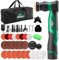 BATOCA S5 Polisseuse Sans Fil Professionnelle,Rotative et Orbitale Double,Mini Polissage kit,12V Polisseur Voiture avec 2 2.0Ah Batteries,6 Vitesses 2000-5500PRM, Polir, Tampons de polissage 25/75mm