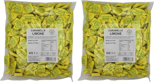 Mera & Longhi Caramelle Quadre Limone - Confezione da 2 kg
