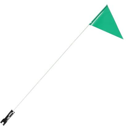 GOOHOCHY Reflektierende Fahrradwimpel Mit Stab Verstellbare Sicherheitsflagge Für Kinderfahrrad Langlebiger Und Sichtbarer Fahrradflaggenmast Einfach Zu Montieren Und Transportieren Grün