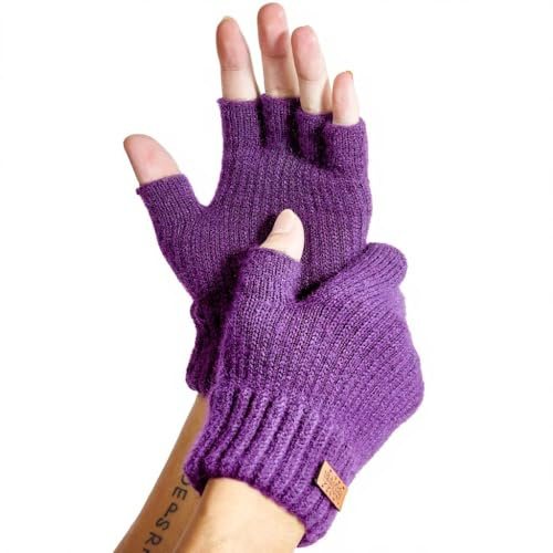 JYUYNY Fingerlose Handschuhe - Kaschmir Winter Warme Strick Handschuhe für Laufen, Radfahren, Fahren - Herren und Damen