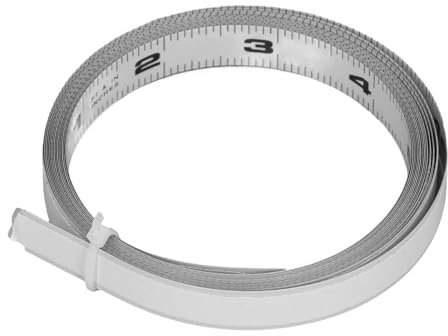 Metal Measuring Tape, Self Adhesive Double Scales Tape Measure for Table Saw Workbench, 12ft 144 Inch with Carbon Steel Material, Easy to Read and Cut, Suitable for Various