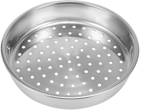 Amosfun Stainless Steel Steamer Insert, 22cm Universal Steaming Pan, Kitchen Food Steamer Basket for Vegetables, Seafood, Dim Sum