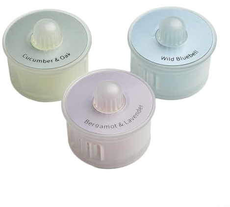 Gettimore Capsules parfumées pour aspirateurs Deebot Series, recharges de désodorisant avec parfums jacinthe sauvage, bergamote et lavande, concombre et chêne (1 lot)