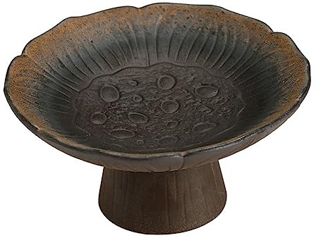 Cabilock 1 Pc frutero antiguo primeros de la magdalena recipientes para titular de la magdalena decorativa fruteros fruteira placa de cerámica retro plato de bocadillos Coffee