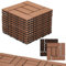 Randaco WPC - Piastrelle per terrazze, 30 x 30 cm, in WPC, set da 22 pezzi per 2 m², sistema a clic, rivestimento per pavimenti per balcone e terrazza, resistente alle intemperie, con drenaggio,