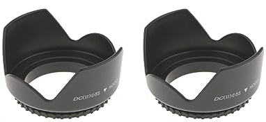 Set di 2 paraluce reversibili a forma di petalo a forma di tulipano, 55 mm, montaggio a vite,
