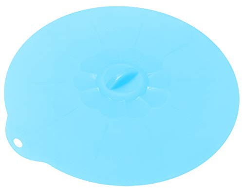 Cabilock 1pc Food Grade Silicone Sealing Lids for Large Bowls and Pans Extra Large Round Food Preservation Covers Microwave and Dishwasher Safe Strong for Kitchen Storage