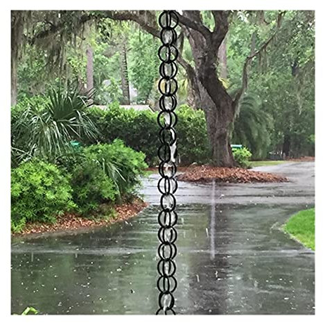 Regenkette, Regenketten im japanischen Stil for Dachrinnen for schwere Regen-Drainage-Kettenrinne-Drainage-Downlout-Funktions- und dekorativer Ersatz for Rinth-Downspouts(Aluminum alloy rain chain)