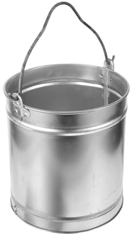 CIYODO Cubo para Chimenea Metálico Compacto para Cenizas y Resistente y Portátil para Barbacoa y Limpieza De Hogar