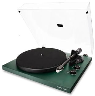 Argon Audio TT MK2 Turntable, Built-in Phono Pre-amp, Audio Technica Cartridge, Aluminium Tonearm, 33/45 RPM, Pine Green