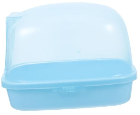 FUTUREORYY Bagnetto per Criceti e Cincillà Contenitore per Toilette Giocattolo per Piccoli Animali Lettiera per Toilette Bagni Sabbia Box Doccia per Gerbilli Cincillà Piccoli Animali
