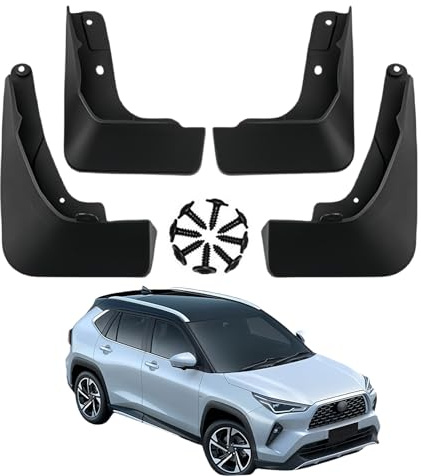 LUGIWN Auto Parafanghi per Toyota Yaris Cross Non GR 2023 Low-Profile, Veicolo Paraspruzzi Parafango Anteriore e Posteriore, Ruota Protettori Protettivi Schizzi