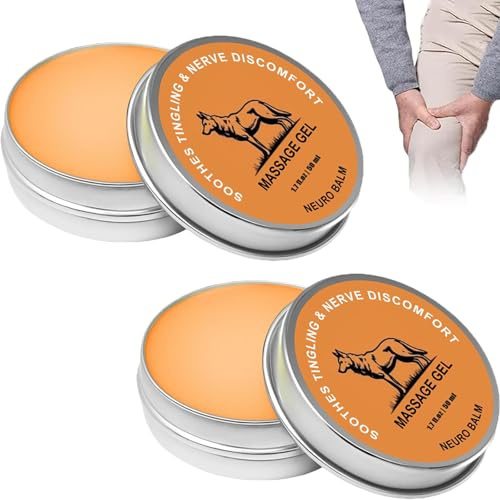 Neuro Balm, Gelenk- und Muskel-Beruhigungscreme, natürlicher Nerven- und Gelenkunterstützungsbalsam, schnell wirkende Kräuterformel zur Schmerzlinderung, tägliche Körperpflege (2Pcs)