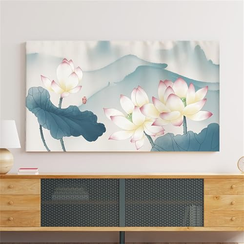 HSTANGKY Funda Antipolvo Universal Para Televisores 32-80 Pulgadas Con Diseño Floral En 3D Protector Pantalla LCD/LED Elástico Primera Calidad Para Televisores Planos/curvos-flower2||40-43inch
