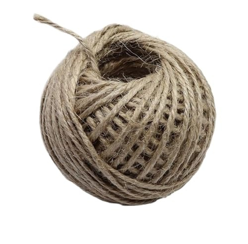 Cuerda De Yute Cordón de Yute cáñamo Natural Cordel Decorativo for el hogar Cuerda Jardinería, Manualidades