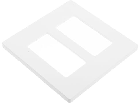 VILLFUL Placa para Interruptor de Luz Doble sin Tornillos Cubierta de Pared Estrecha para Enchufes Eléctricos Tapas para Interruptores de Pared de PC Instalación Rápida y Uso