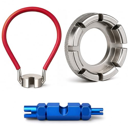 Pawfly Chiavi per Raggi Bici Kit Strumenti con 2 Levagomme Attrezzi Riparazione Bici 5-6 Pezzi