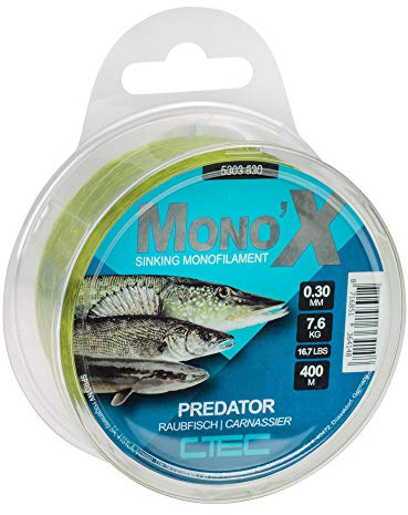 C-TEC Mono X RAUBFISCH Hecht Ø 0,35mm/ 300m Green Zielfisch Schnur von SPRO