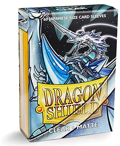 Dragon Shield Matte Mini-Kartenhüllen, japanisch, transparent, 60 Stück, Einzelpackung