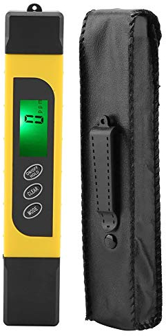 Akozon 3 en 1 Probador de calidad de agua digital Medidor Digital de Calidad del Agua 0-4999PPM Valor TDS, conductividad, turbidez, temperatura del agua, temperatura ambiente Medidor de pureza 0-99 ℃