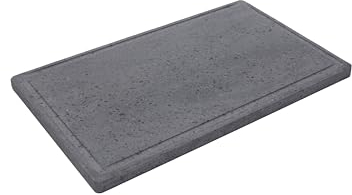 Placa de piedra volcánica | Piedra para cocinar | 50 x 30 cm | Piedra para barbacoa | Piedra volcánica para carne | Parrilla de piedra volcánica | Parrilla de piedra volcánica | Parrilla barbacoa |
