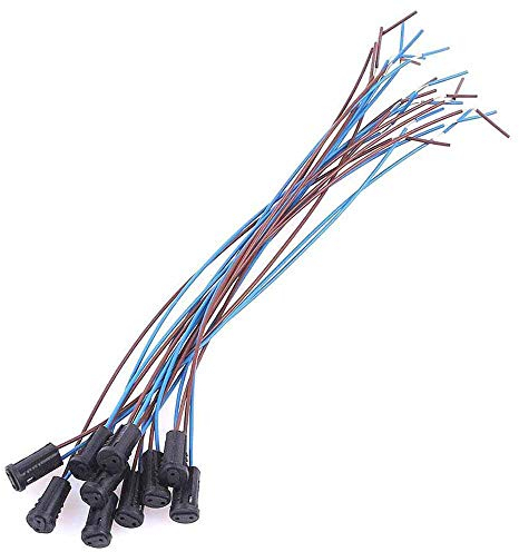 BuxiuGK 20 Pièces G4 Ampoule Titulaire 20cm,G4 Lampe Base En Céramique Titulaire 12V G4 Douilles Halogène pour lampes à quartz, lampes halogènes, lampes LED