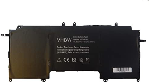 vhbw Replacement Battery compatible with Sony Vaio SVF13N2J2E, SVF13N2J2R, SVF13N2J4R, SVF13N2L2E Laptop (3140mAh, 11.25V, Li-Ion), with Chip