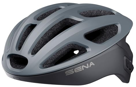 Sena R1 Smart Fahrradhelm (Matte Gray, M)