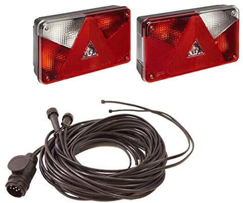 Generisch Aspöck Anhänger - Rückleuchten - Heckleuchten Multipoint V - Kabelbaum - Kabelsatz 5 + 3 Meter, 13 pol