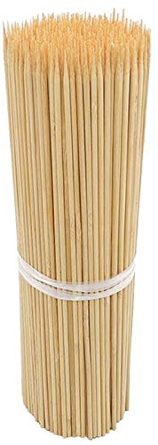 HMTE Langlebig 30 cm 100 Stück Bambusholz-Grillspieße Lebensmittel Bambus Fleischwerkzeug Grillparty Einweg Lange Stöcke Catering Grill Camping for Outdoor Garden BBQ (Color : Bamboo) (Bamboo)