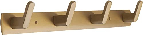 YUET Porte Manteau Mural, Crochets pour Serviettes de Bain en Acier Inoxydable Patère de Porte à Suspendre pour Chambre Salle de Bain Entrée Cuisine Sacs à Main (Doré, 4 Crochets)
