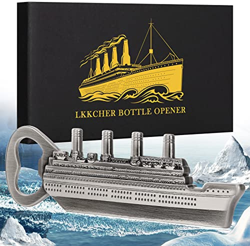 LKKCHER DESIGN Décapsuleur de Bière de Bateau à Vapeur, Produit Classique de Cinéma de Bateau, Idee Cadeau Homme/Femme Original, Cadeau Noël Cadeau Anniversaire Homme/Femme, Papa, Mari, Lui, Petit Ami