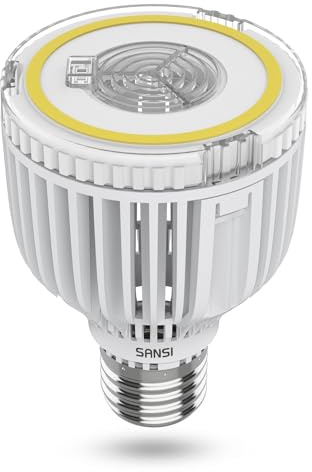 SANSI 350W Equivalent A19 LED Light Bulb, 5500 Lumens Bright Light Bulb, Non-Dimmable E26 5000K Daylight White LED Bulb, 22.5 Years Lifetime 40W Power Energy Saving Bulb for Home Workspace Classroom
