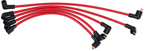 Ausla Zündkerzenkabelsatz, Hochleistungs-Zündkabel mit Silikonmanschetten und -hülsen für MGB 1800 Cc-Modelle